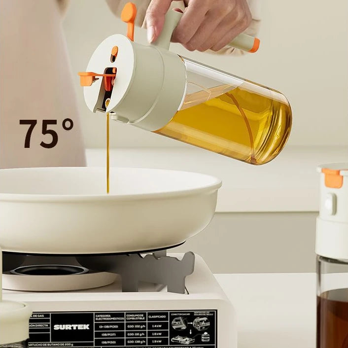 Glass Olive Oil Dispenser Bottle with Sprayer – Nova store
