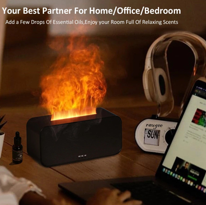 Diffuse Led Bulbb 1pc Flame Effect Aroma Humidifier Essential Oil Diffuser with LED Ligh ...