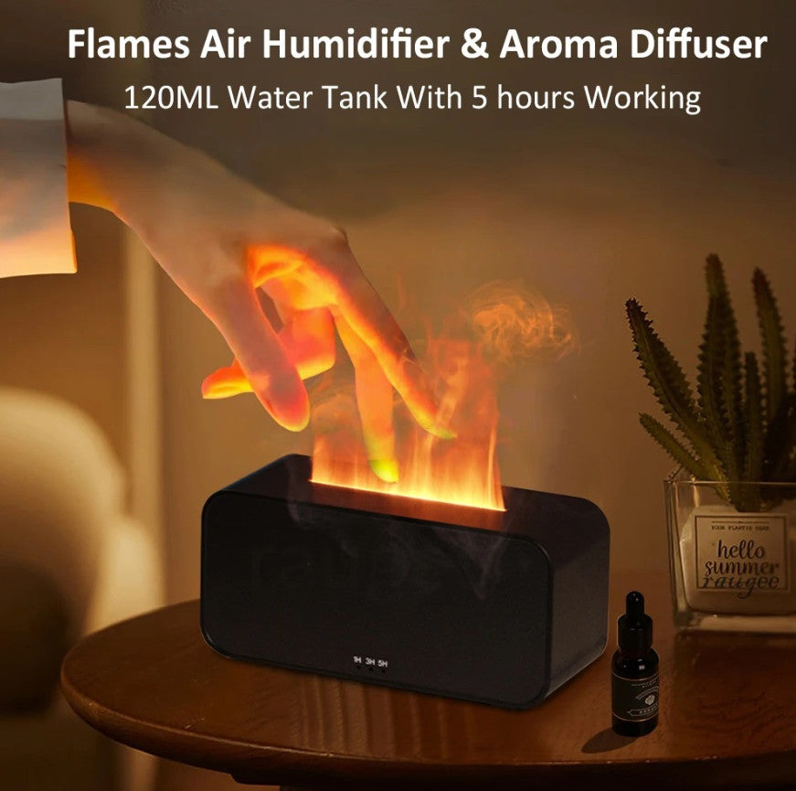 Diffuse Led Bulbb 1pc Flame Effect Aroma Humidifier Essential Oil Diffuser with LED Ligh ...